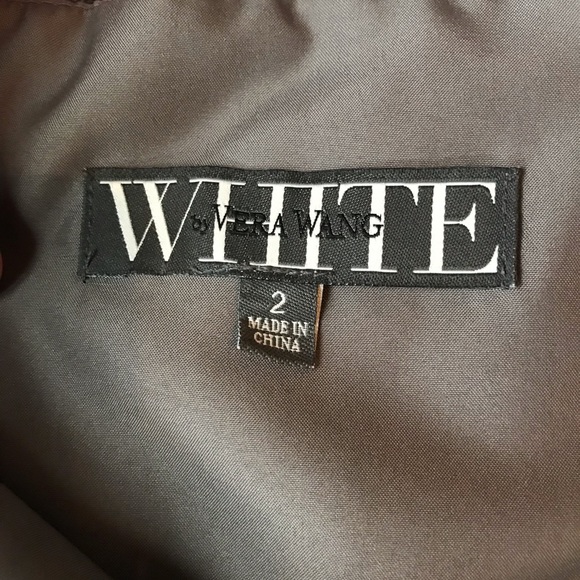 ❤️ Smokey Grey Vera Wang Cocktail Dress - Picture 8 of 8